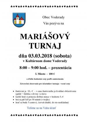 Mariáš 2018