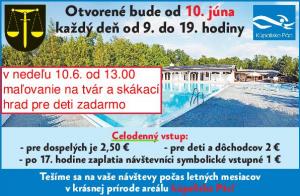 Pác - otvorenie kúpaliska